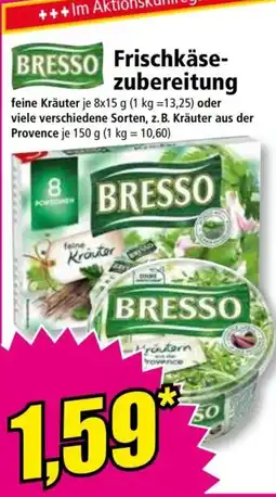 Norma Bresso frischkäse- zubereitung Angebot