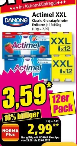 Norma Actimel xxl Angebot