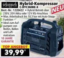Norma Scheppach hybrid kompressor c-hyc360be-x Angebot
