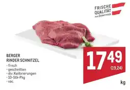 Metro Berger Rinder Schnitzel Angebot