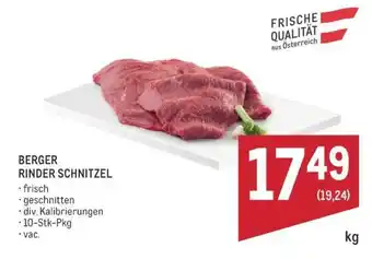 Berger Rinder Schnitzel
