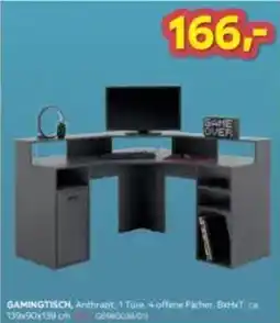 Möbelix Gamingtisch, Anthrazit Angebot