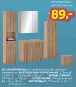 Möbelix Badezimmerserie, Artisan Eiche Dekor Angebot