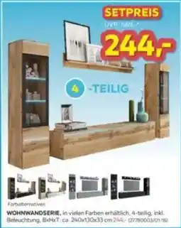 Möbelix WOHNWANDSERIE Angebot