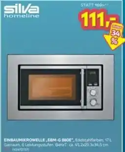Möbelix Silva Homeline Einbau Mikrowelle EBM-G 880E Angebot