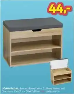 Möbelix SCHUHREGAL, Sonoma Eiche Dekor Angebot