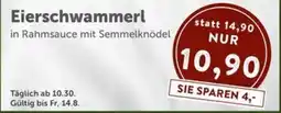 Interspar Eierschwammerl in Rahmsauce mit Semmelknödel Angebot