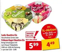 Interspar Ledo Quattro Eis Angebot