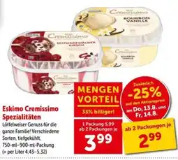 Interspar Eskimo Cremissimo Spezialitäten Angebot