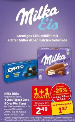 Interspar Milka Sticks Angebot