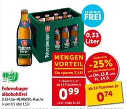 Interspar Fohrenburger alkoholfrei Angebot