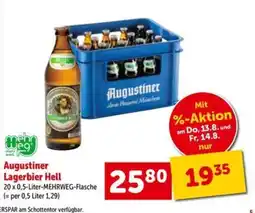 Interspar Augustiner Lagerbier Hell Angebot