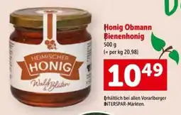 Interspar Honig Obmann Bienenhonig Angebot