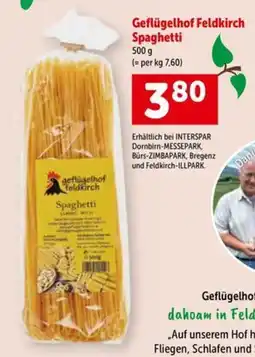 Interspar Geflügelhof Feldkirch Spaghetti Angebot