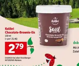 Interspar Kolibri Chocolate-Brownie-Eis Angebot