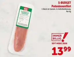 Interspar S-Budget Puteninnenfilet Angebot