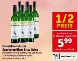 Interspar Dreisiebner Muster Sauvignon Blanc Erste Geige Angebot
