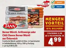 Interspar TANN Berner Würstl Angebot