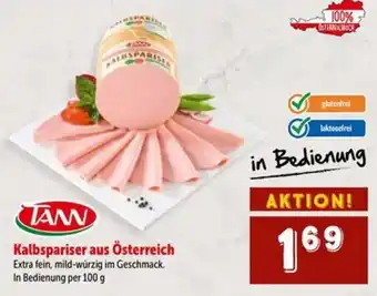 Interspar TANN Kalbspariser aus Österreich Angebot