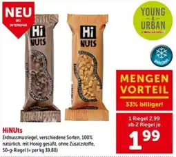 Interspar HiNuts Erdnussmusriegel Angebot