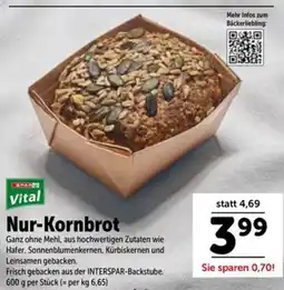 Interspar SPAR Vital Nur-Kornbrot Angebot