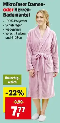 Thomas Philipps Mikrofaser Damen- oder Herren-Bademantel Angebot