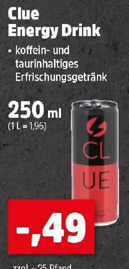 Thomas Philipps Clue Energy Drink Angebot