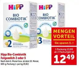 Interspar Hipp Bio-Combiotik Folgemilch 2 oder 3 Angebot