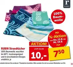 Interspar RUBIN Strandtücher Angebot