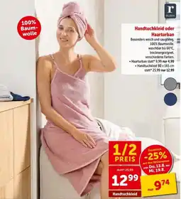 Interspar Handtuchkleid oder Haarturban Angebot