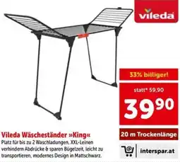 Interspar Vileda Wäscheständer »King« Angebot