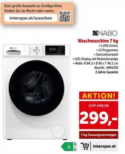 Interspar NABO Waschmaschine 7 kg Angebot