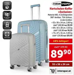 Interspar New York Hartschalen-Koffer »Exclusive« Angebot