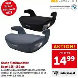 Interspar Osann Kinderautositz Boost 135-150 cm Angebot