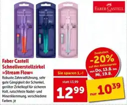Interspar Faber Castell Schnellverstellzirkel »Stream Flow« Angebot