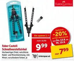 Interspar Faber Castell Schnellverstellzirkel Angebot