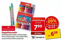 Interspar Faber-Castell Doppelfasermaler Angebot