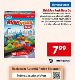 Interspar Ravensburger ThinkFun Rush Hour Go Angebot
