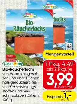 Spar Bio-Räucherlachs Natur pur Angebot