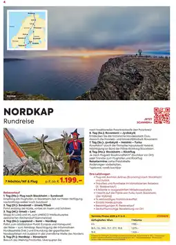 Billa Reisen NORDKAP Rundreise Angebot
