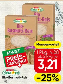 Spar Natur pur Bio-Basmati-Reis Angebot