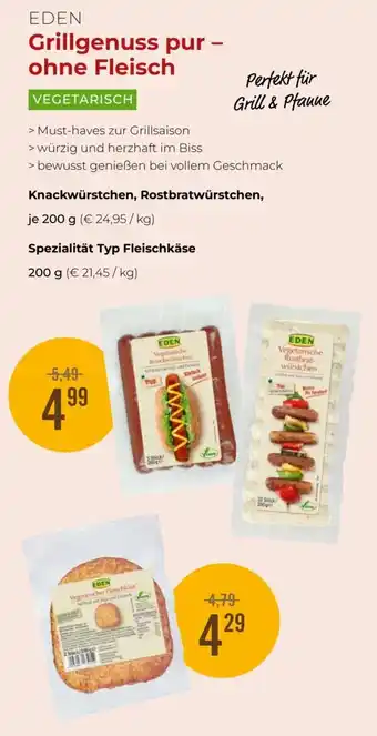 Eden Vegetarische Knackwürstchen