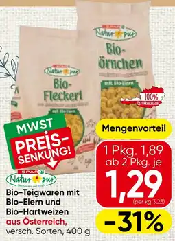 Spar Natur pur Bio-Fleckerl Angebot