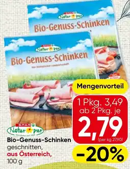 Spar Bio-Genuss-Schinken Angebot