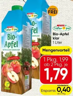 Spar Natur pur Bio-Äpfel Angebot