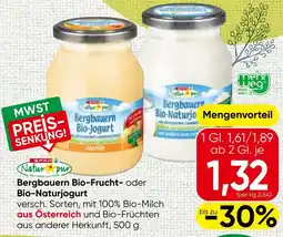 Spar Bergbauern Bio-Jogurt Angebot