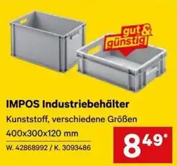 Lagerhaus Graz Land IMPOS Industriebehälter Angebot
