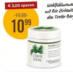 Martin Reformstark VITALPINUM Zirben Creme Angebot