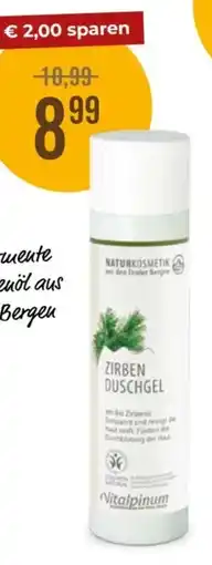 Martin Reformstark VITALPINUM Zirben Duschgel Angebot