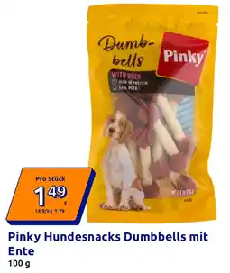 Action Pinky Hundesnacks Dumbbells mit Ente Angebot